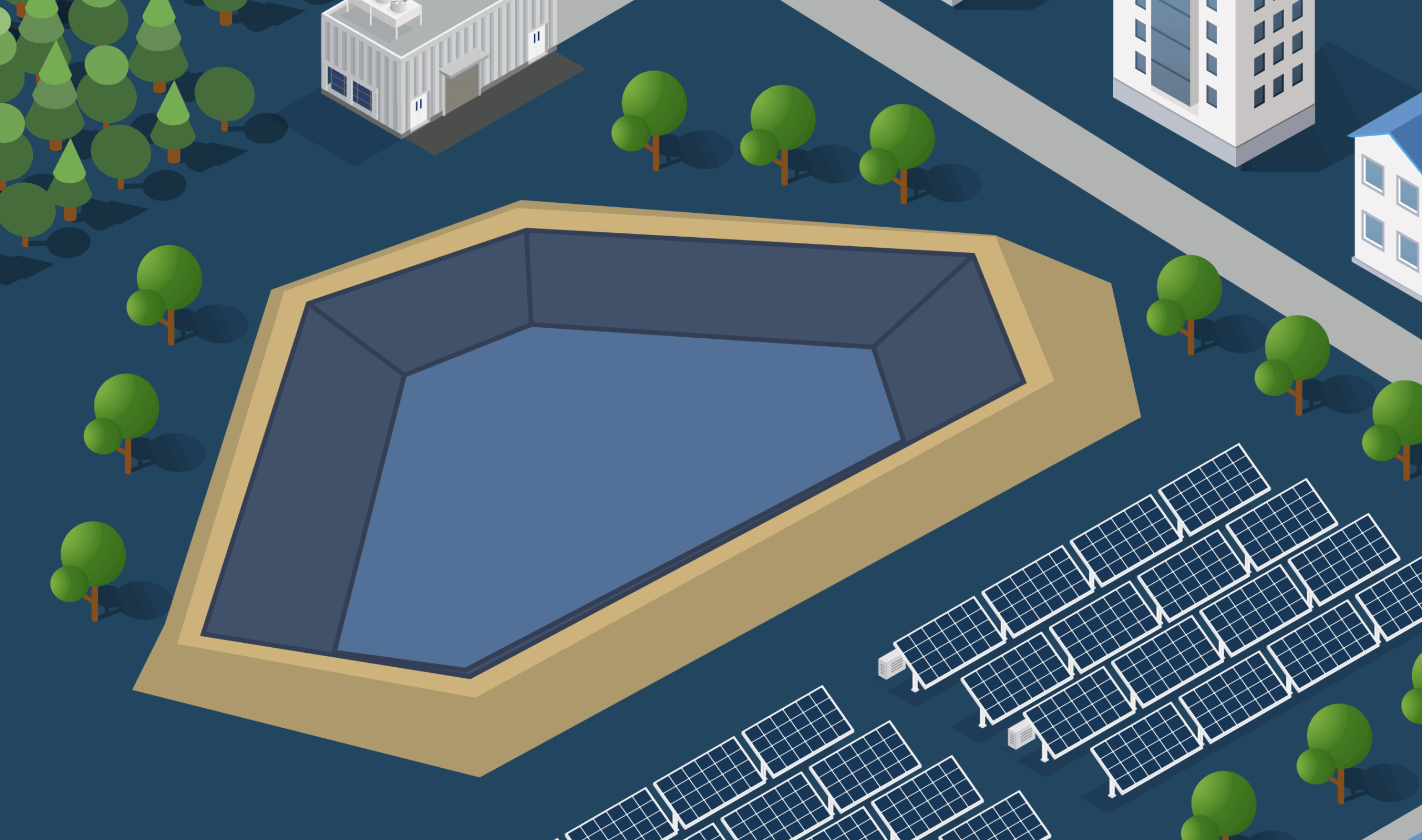 Erdbeckenspeicher - Grafik (c) Trigenius GmbH